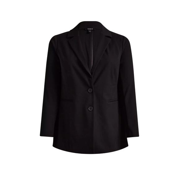 Torrid Studio Luxe Long Line Blazer • Black • Size 5X - Picture 1 of 10